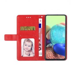 Peněženkové pouzdro Geometric Pattern case červené – Motorola Moto G13 / G23 / G53 5G | Levné Kryty | Levné Kryty | Levné Kryty