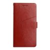 Peněženkové pouzdro Geometric Pattern case červené – Motorola Moto G13 / G23 / G53 5G | Levné Kryty | Levné Kryty | Levné Kryty