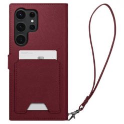 Peněženkové pouzdro Spigen WALLET „S“ PLUS bordové – Samsung Galaxy S23 Ultra | Levné Kryty | Levné Kryty | Levné Kryty