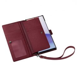 Peněženkové pouzdro Spigen WALLET „S“ PLUS bordové – Samsung Galaxy S23 Ultra | Levné Kryty | Levné Kryty | Levné Kryty