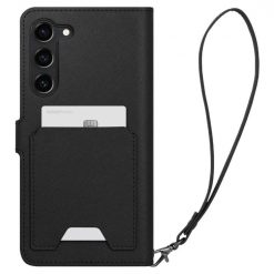 Peněženkové pouzdro Spigen WALLET „S“ PLUS černé – Samsung Galaxy S23 | Levné Kryty | Levné Kryty | Levné Kryty
