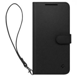 Peněženkové pouzdro Spigen WALLET „S“ PLUS černé – Samsung Galaxy S23+ (S23 Plus) | Levné Kryty | Levné Kryty | Levné Kryty