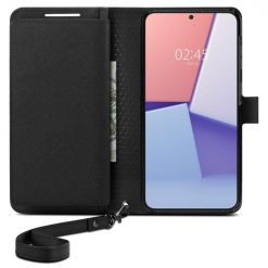 Peněženkové pouzdro Spigen WALLET „S“ PLUS černé – Samsung Galaxy S23+ (S23 Plus) | Levné Kryty | Levné Kryty | Levné Kryty
