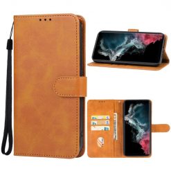 Peněženkové pouzdro Splendid case hnědé – Samsung Galaxy S23 Ultra | Levné Kryty | Levné Kryty | Levné Kryty