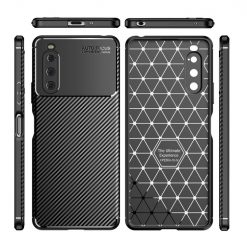 Zadní Kryt Carbon Fiber černý – Sony Xperia 10 IV | Levné Kryty | Levné Kryty | Levné Kryty