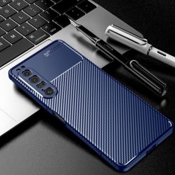 Zadní Kryt Carbon Fiber modrý – Sony Xperia 1 IV | Levné Kryty | Levné Kryty | Levné Kryty