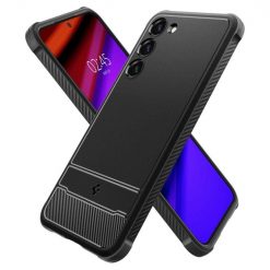 Zadní kryt Spigen Rugged Armor černý – Samsung Galaxy S23 | Levné Kryty | Levné Kryty | Levné Kryty