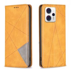 Knížkové pouzdro Rhombus žluté – Motorola Moto G13 / G23 / G53 5G | Levné Kryty | Levné Kryty | Levné Kryty