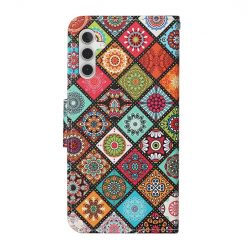 Knížkové pouzdro Trendy Cross case Barevné mandaly – Samsung Galaxy A34 5G | Levné Kryty | Levné Kryty | Levné Kryty