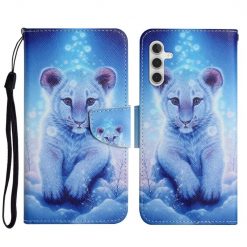 Knížkové pouzdro Trendy Cross case Malý leopard – Samsung Galaxy A54 5G | Levné Kryty | Levné Kryty | Levné Kryty