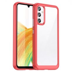 Ochranný kryt Colorful Acrylic case červený – Samsung Galaxy A34 5G