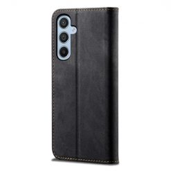 Peněženkové pouzdro Denim Texture černé – Samsung Galaxy A54 5G | Levné Kryty | Levné Kryty | Levné Kryty