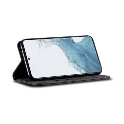 Peněženkové pouzdro Denim Texture černé – Samsung Galaxy A54 5G | Levné Kryty | Levné Kryty | Levné Kryty