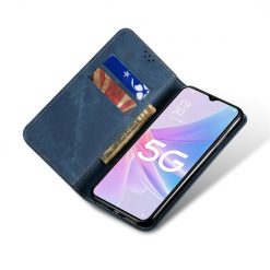Peněženkové pouzdro Denim Texture modré – Oppo A78 5G | Levné Kryty | Levné Kryty | Levné Kryty