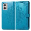Peněženkové pouzdro Embossing Pattern Mandala Flower černé – Motorola Moto G13 / G23 / G53 5G | Levné Kryty | Levné Kryty | Levné Kryty