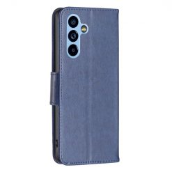 Peněženkové pouzdro Embossing Pattern Motyl modré – Samsung Galaxy A54 5G | Levné Kryty | Levné Kryty | Levné Kryty