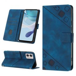 Peněženkové pouzdro Embossing Pattern Square modré – Motorola Moto G13 / G23 / G53 5G | Levné Kryty | Levné Kryty | Levné Kryty