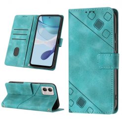 Peněženkové pouzdro Embossing Pattern Square zelené – Motorola Moto G13 / G23 / G53 5G | Levné Kryty | Levné Kryty | Levné Kryty