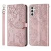 Peněženkové pouzdro Embossing Pattern Strom hnědé – Samsung Galaxy A54 5G | Levné Kryty | Levné Kryty | Levné Kryty