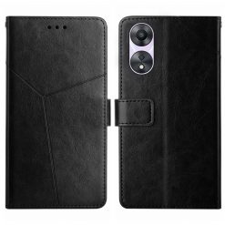 Peněženkové pouzdro Geometric Pattern case černé – Oppo A78 5G | Levné Kryty | Levné Kryty | Levné Kryty