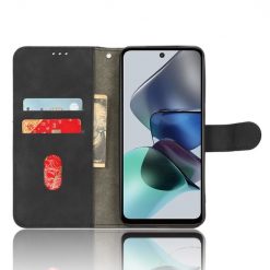 Peněženkové pouzdro Solid černé – Motorola Moto G13 / G23 / G53 5G | Levné Kryty | Levné Kryty | Levné Kryty