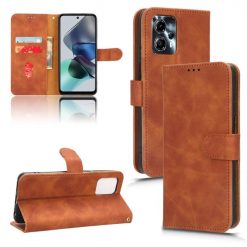 Peněženkové pouzdro Solid hnědé – Motorola Moto G13 / G23 / G53 5G | Levné Kryty | Levné Kryty | Levné Kryty