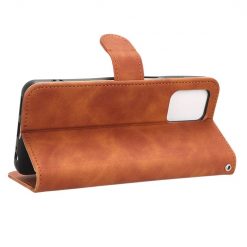 Peněženkové pouzdro Solid hnědé – Motorola Moto G13 / G23 / G53 5G | Levné Kryty | Levné Kryty | Levné Kryty