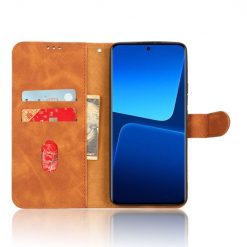 Peněženkové pouzdro Solid hnědé – Xiaomi 13 Pro | Levné Kryty | Levné Kryty | Levné Kryty