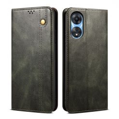 Peněženkové pouzdro Wax case zelené – Oppo A78 5G | Levné Kryty | Levné Kryty | Levné Kryty