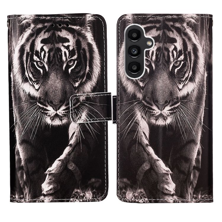 Knížkové pouzdro Trendy Colored case Tigr – Samsung Galaxy A14 4G/5G ...