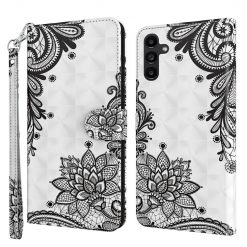 Knížkové pouzdro Trendy Cross case Černo-bílé mandaly – Samsung Galaxy A14 4G/5G | Levné Kryty | Levné Kryty | Levné Kryty