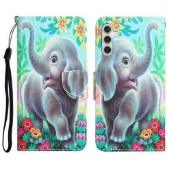 Knížkové pouzdro Trendy Cross case Slůne – Samsung Galaxy A54 5G | Levné Kryty | Levné Kryty | Levné Kryty