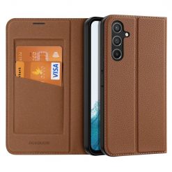 Peněženkové pouzdro Dux Ducis Skin X2 hnědé – Samsung Galaxy A54 5G | Levné Kryty | Levné Kryty | Levné Kryty