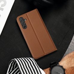 Peněženkové pouzdro Dux Ducis Skin X2 hnědé – Samsung Galaxy A54 5G | Levné Kryty | Levné Kryty | Levné Kryty