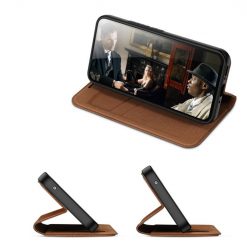 Peněženkové pouzdro Dux Ducis Skin X2 hnědé – Samsung Galaxy A54 5G | Levné Kryty | Levné Kryty | Levné Kryty