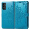 Peněženkové pouzdro Embossing Pattern Mandala Flower zelené – Samsung Galaxy A14 4G/5G | Levné Kryty | Levné Kryty | Levné Kryty