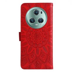 Alternative view of Peněženkové pouzdro Embossing Pattern Slunečnice červené – Honor Magic 5 Pro 5G