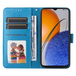 Peněženkové pouzdro Embossing Pattern Slunečnice modré – Huawei Nova Y61 | Levné Kryty | Levné Kryty | Levné Kryty