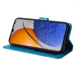 Peněženkové pouzdro Embossing Pattern Slunečnice modré – Huawei Nova Y61 | Levné Kryty | Levné Kryty | Levné Kryty