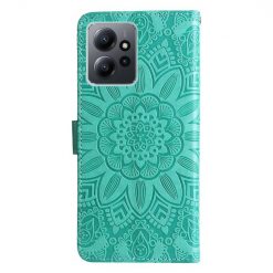Alternative view of Peněženkové pouzdro Embossing Pattern Slunečnice zelené – Xiaomi Redmi Note 12 (4G)