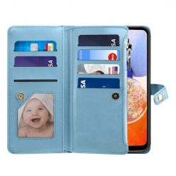 Peněženkové pouzdro Eseble Star Wallet case modré – Samsung Galaxy A14 4G/5G | Levné Kryty | Levné Kryty | Levné Kryty