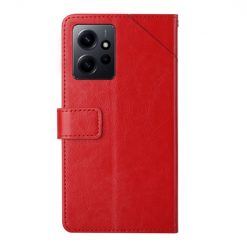 Alternative view of Peněženkové pouzdro Geometric Pattern case červené – Xiaomi Redmi Note 12 (4G)
