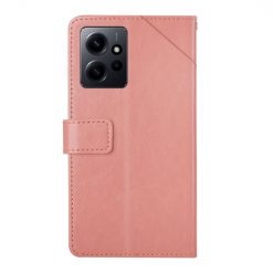 Alternative view of Peněženkové pouzdro Geometric Pattern case růžové – Xiaomi Redmi Note 12 (4G)