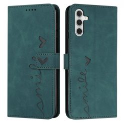 Peněženkové pouzdro Retro Smile zelené – Samsung Galaxy A14 4G/5G | Levné Kryty | Levné Kryty | Levné Kryty