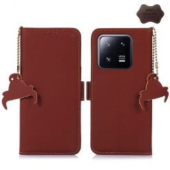 Peněženkové pouzdro RFID Leather case hnědé – Xiaomi 13 | Levné Kryty | Levné Kryty | Levné Kryty
