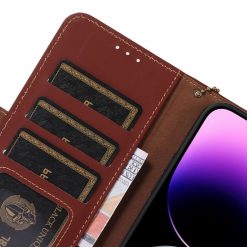 Peněženkové pouzdro RFID Leather case hnědé – Xiaomi 13 Pro | Levné Kryty | Levné Kryty | Levné Kryty