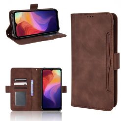 Peněženkové pouzdro Slots case hnědé – Ulefone Power Armor 14 / 14 Pro | Levné Kryty | Levné Kryty | Levné Kryty