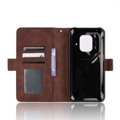 Peněženkové pouzdro Slots case hnědé – Ulefone Power Armor 14 / 14 Pro | Levné Kryty | Levné Kryty | Levné Kryty