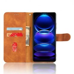 Peněženkové pouzdro Solid hnědé – Xiaomi Redmi Note 12 Pro+ (12 Pro Plus) | Levné Kryty | Levné Kryty | Levné Kryty