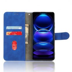 Peněženkové pouzdro Solid modré – Xiaomi Redmi Note 12 Pro+ (12 Pro Plus) | Levné Kryty | Levné Kryty | Levné Kryty